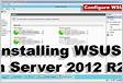 Installing WSUS on Windows Server 2012